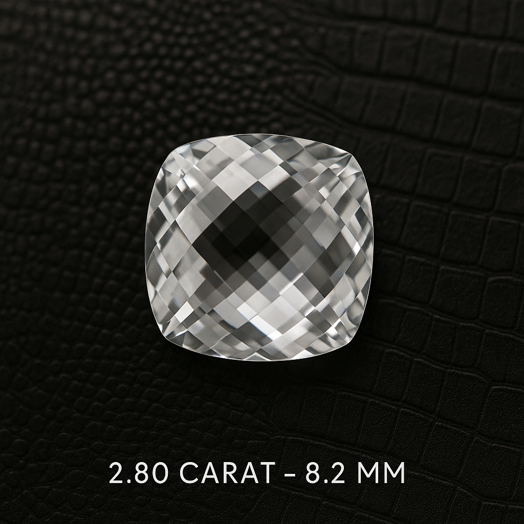 DIAMODIA™ Cushion Cut — 2.80ct (8.2mm) | Double Checkerboard