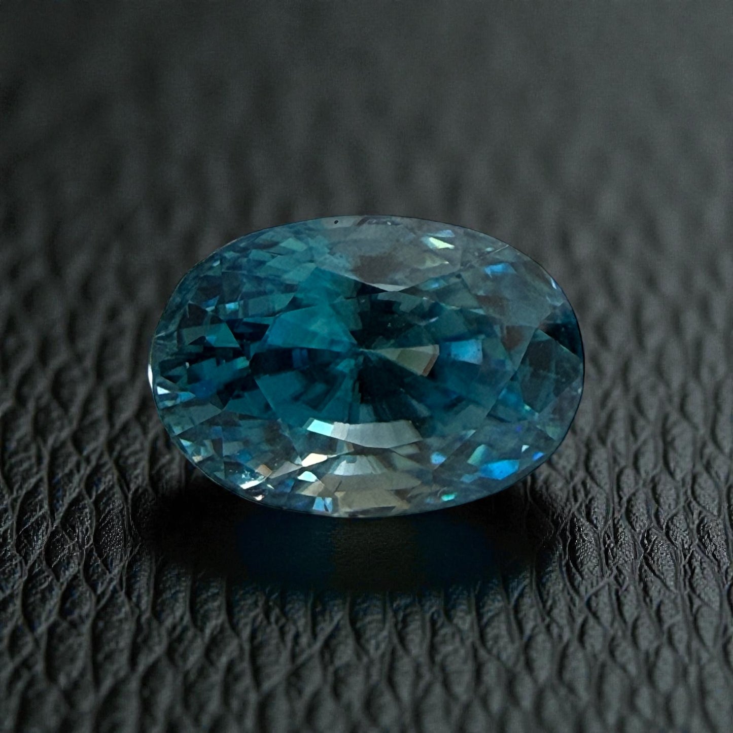 Zircon du Cambodge™ — Azure Sovereign (12.93 ct Oval)