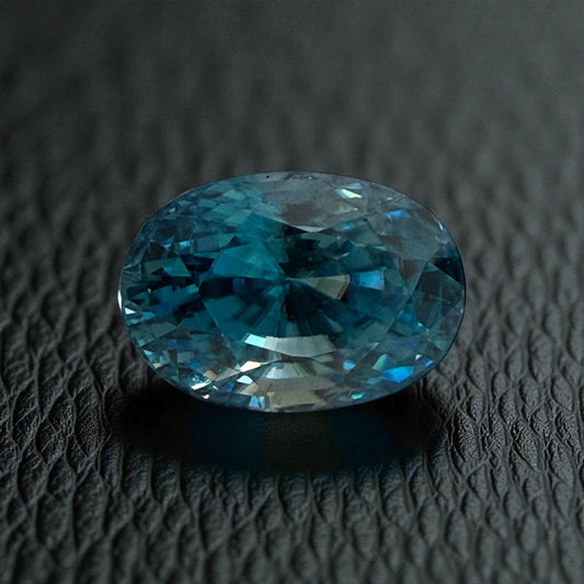 Zircon du Cambodge™ — Azure Sovereign (12.93 ct Oval)