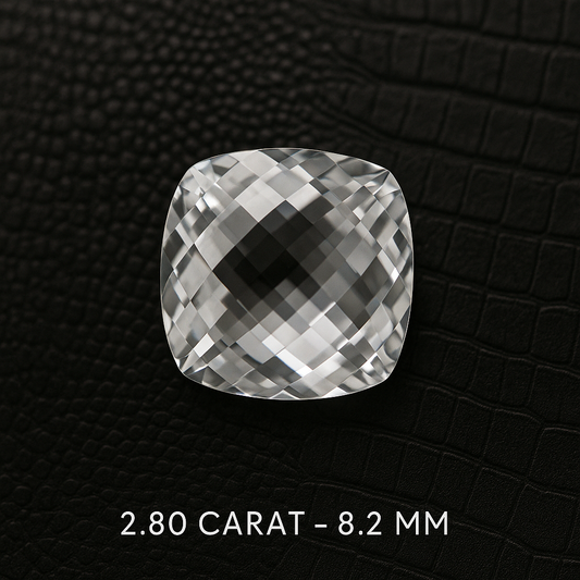 DIAMODIA™ Cushion Cut — 2.80ct (8.2mm) | Double Checkerboard